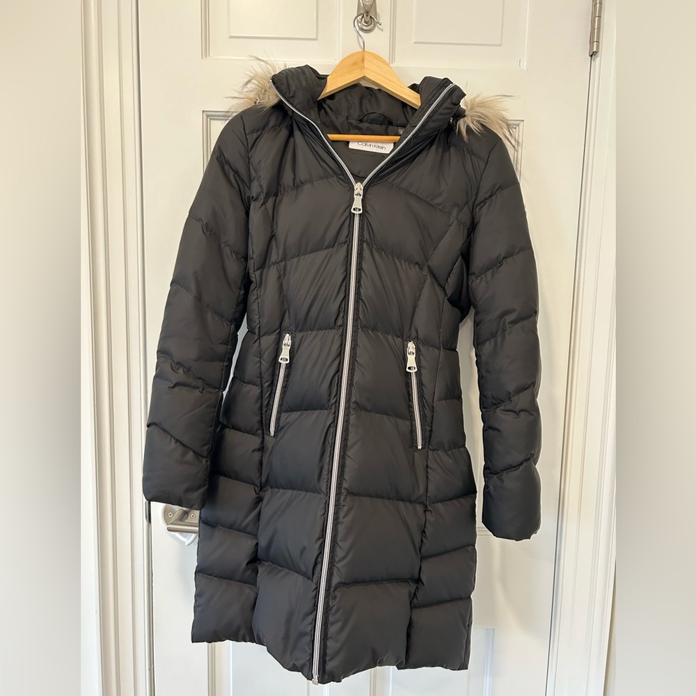 Woman’s Calvin Klein Polyester Puffer Coat